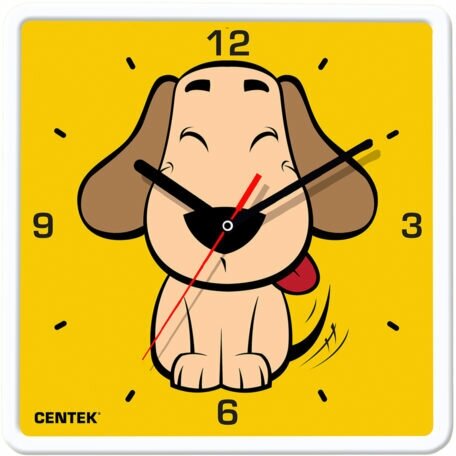 Часы настенные кварцевые CENTEK CT-7103 Dog