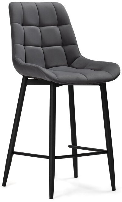 Полубарный стул Алст темно-серый / черный