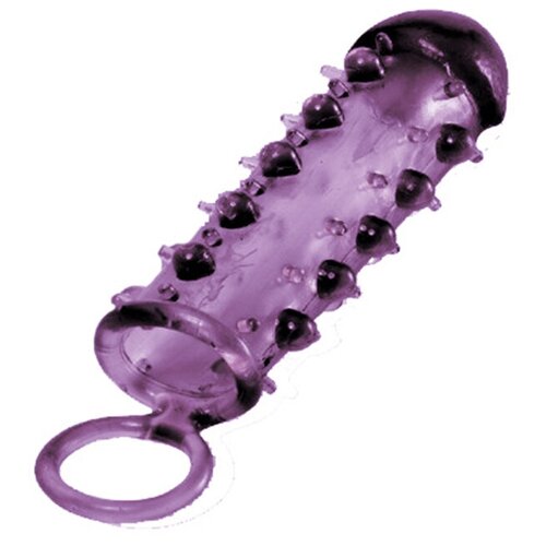 Купить Закрытая фиолетовая насадка с пупырышками SAMURAI PENIS SLEEVE PURPLE - 14, 5 см. 38526 фиолетовый NMC, силикон, male