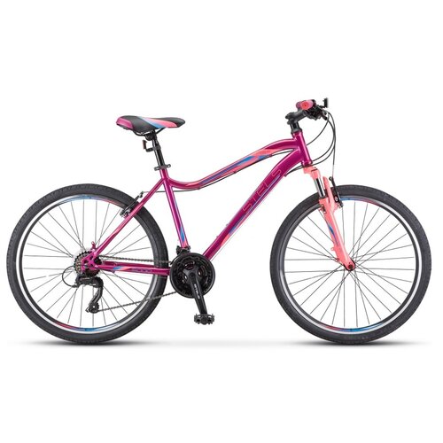 Женский велосипед Stels Miss 5000 V V050 (2023) 18 Фиолетово-розовый (165-182 см)
