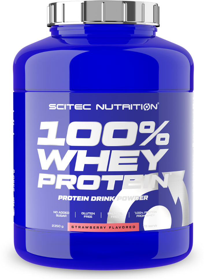 Scitec Nutrition 100% Whey Protein 2350 гр, клубника