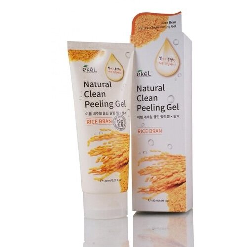 пилинг скатка ekel natural clean peeling gel rice bran 180 мл Ekel, Пилинг-скатка с экстрактом коричневого риса, Rice bran natural clean peeling gel, 180мл