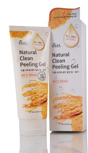 Ekel, Пилинг-скатка с экстрактом коричневого риса, Rice bran natural clean peeling gel, 180мл
