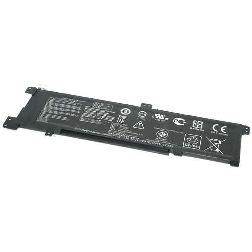 фото Аккумуляторная батарея для ноутбука asus k401l (b31n1424) 11.4v 4110mah черная oem
