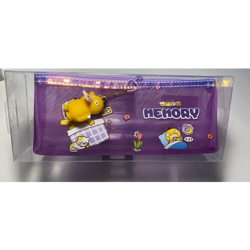 Пенал школьный с покемоном фиолетовый 305₽