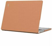 Чехол для ноутбука кожаный WiWU Leather Shield для Macbook Pro 14.2" (2021) - Коричневый