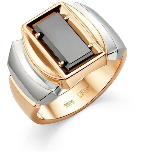 фото Золотое кольцо караваевская ювелирная фабрика 31-0315 с ониксом diamant-online