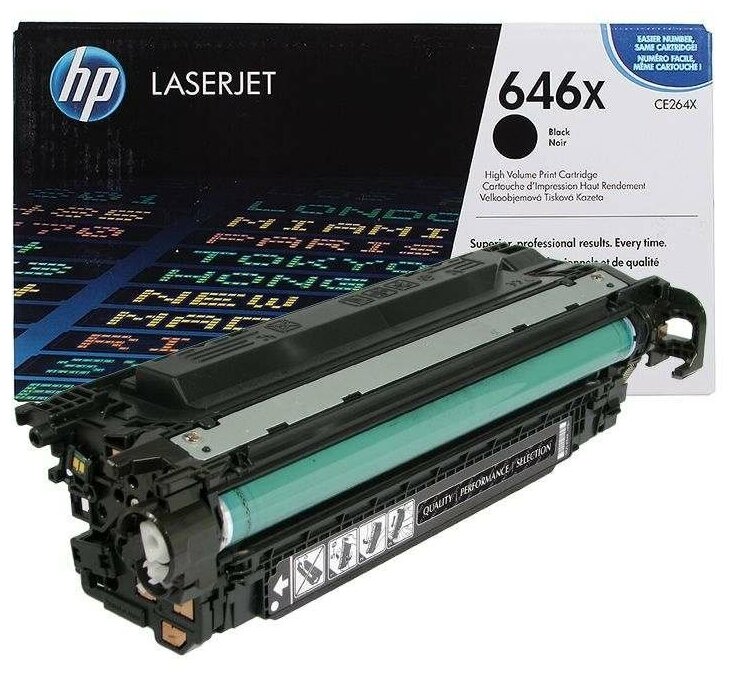Лазерный картридж Hewlett Packard CE264X (HP 646X) Black
