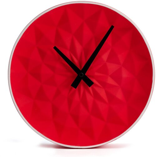 Часы настенные круглые APEYRON 18-302 кварцевый механизм размеры 25.5x5.5 см работа от 1 пальчиковой батарейки тип АА, 18-302крас.