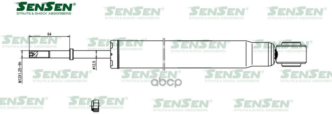 Амортизатор Задний Toyota Ipsum, Picnic, Voxy, Noah Acm21, Azr60g, Zrr70 2Wd, 4Wd Estima 4Wd Acr40 03-06 Sensen 3213-0164 Sensen .