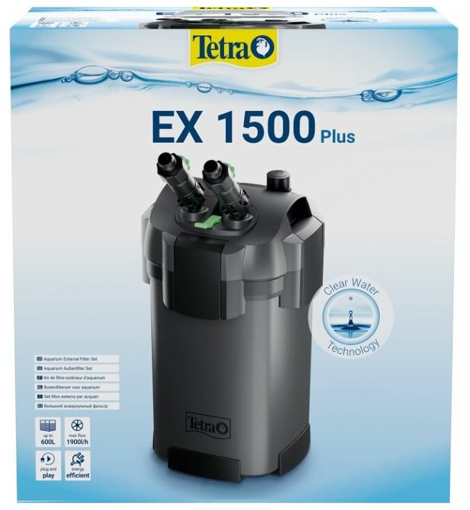 Фильтр внешний Tetra EX 1500 Plus для аквариума 300 - 600 л (1030 л/ч, 17.5 Вт) - фотография № 17