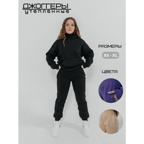 Брюки спортивные джоггеры Rita Vorobyeva, размер S, черный брюки джоггеры rita vorobyeva размер s фиолетовый