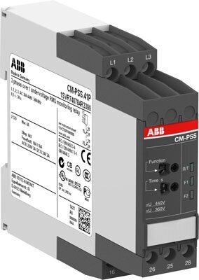 CM-PBE Реле контроля напряжения (1-3-фаз.) L-N 220-240В AC ) 1 контакт ABB, 1SVR550881R9400