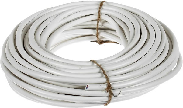 Силовой кабель / соединительный провод ПВС 5 м REXANT 2 x 0.75 мм2, ГОСТ