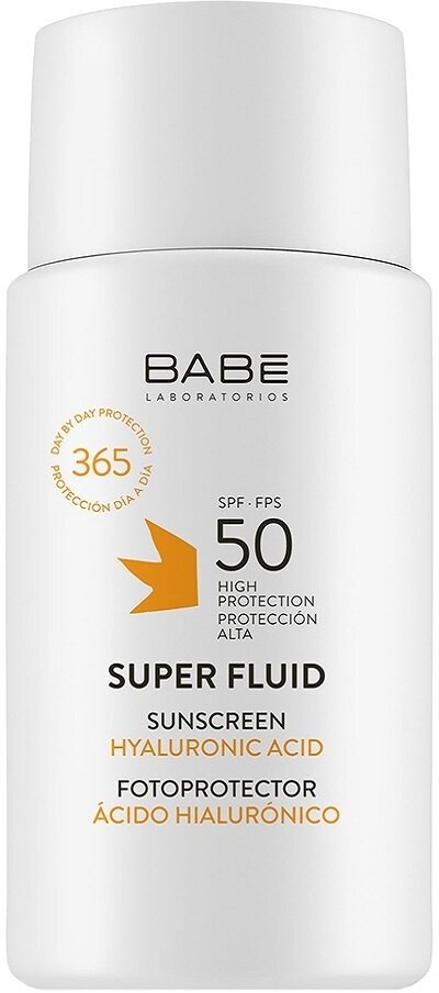 Солнцезащитный суперфлюид для лица BABE Laboratorios с защитой SPF-50, 50 мл