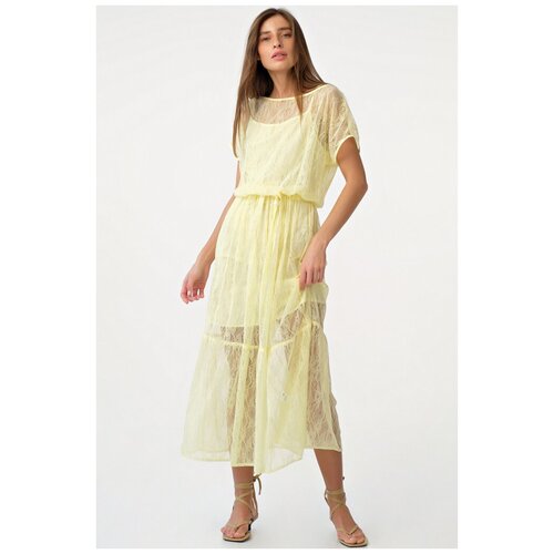 фото Платье fly. размер 40, желтый