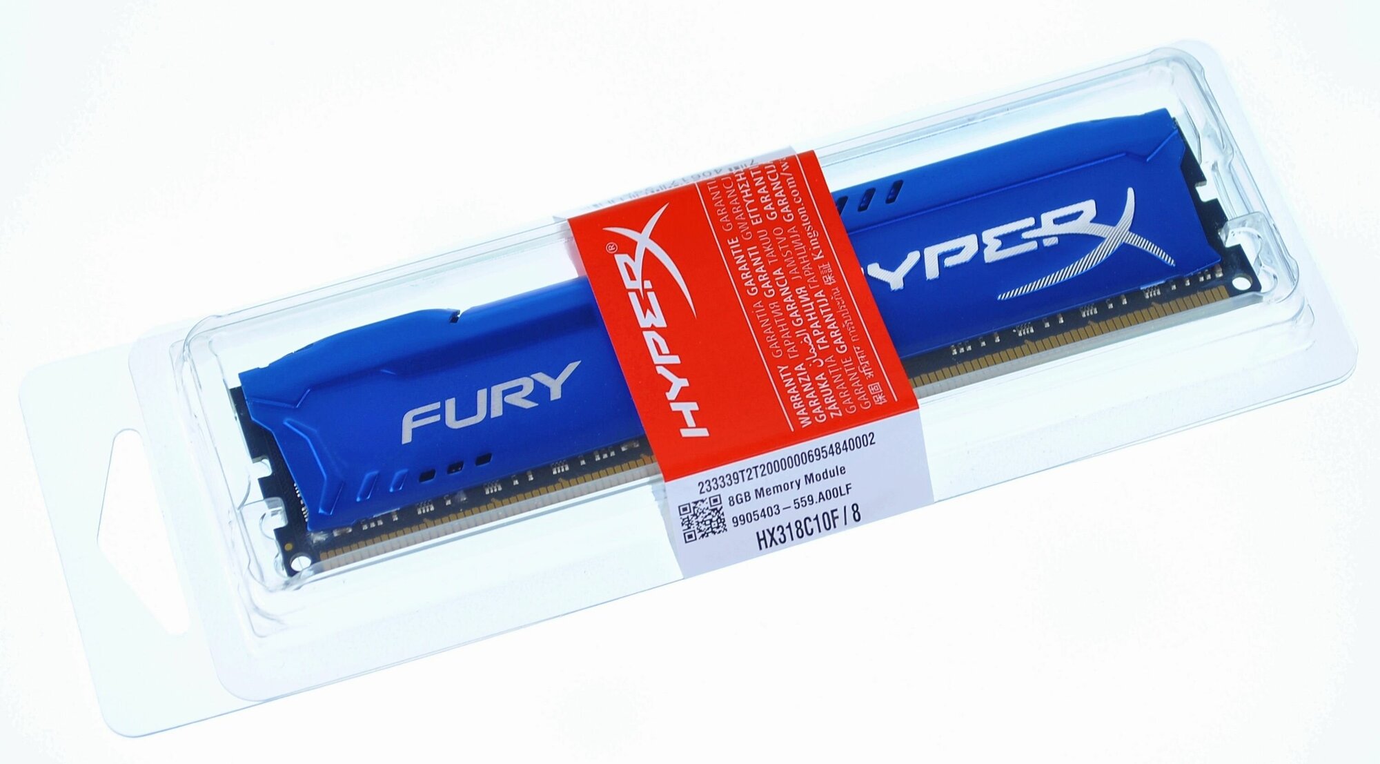 Оперативная память Kingston HyperX FURY Blue Series 8 ГБ 1866 МГц DDR3 14900 CL10