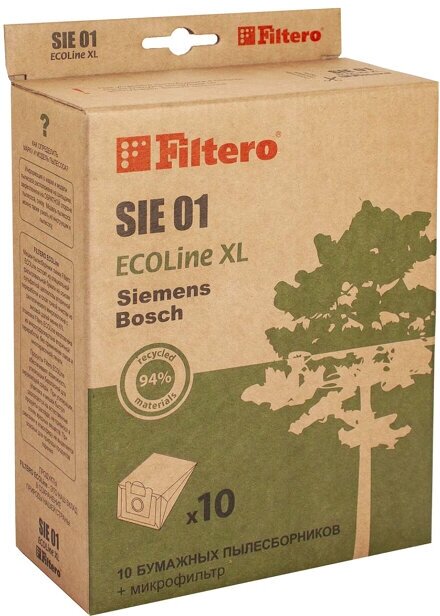 Пылесборники FILTERO ECOLine XL SIE01 (10+фильтр)