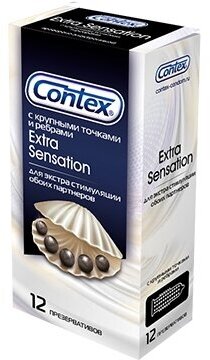 Презервативы Contex (Контекс) Extra Sensation с крупными точками и ребрами 12 шт. ЛРС Продактс Лтд - фото №19