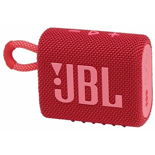 Колонка портативная JBL GO3, беспроводная колонка с Bluetooth, красная