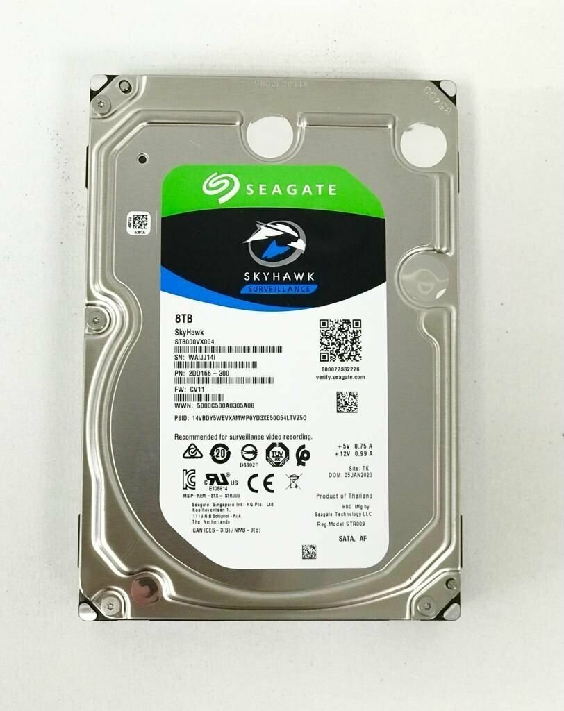 Жесткий диск SEAGATE Skyhawk , 8Тб, HDD, SATA III, 3.5" - фото №12