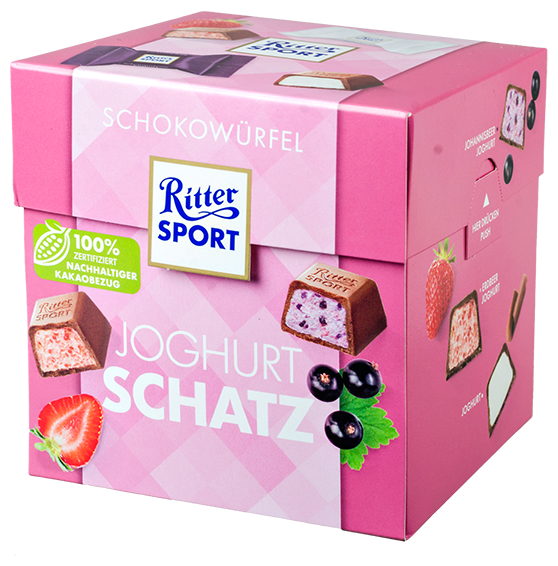 Набор мини-шоколадок Риттер Спорт Шоко Бокс Йогурт Микс / Ritter Sport Chocolate Box Joghurt Mix 176 гр (Германия)