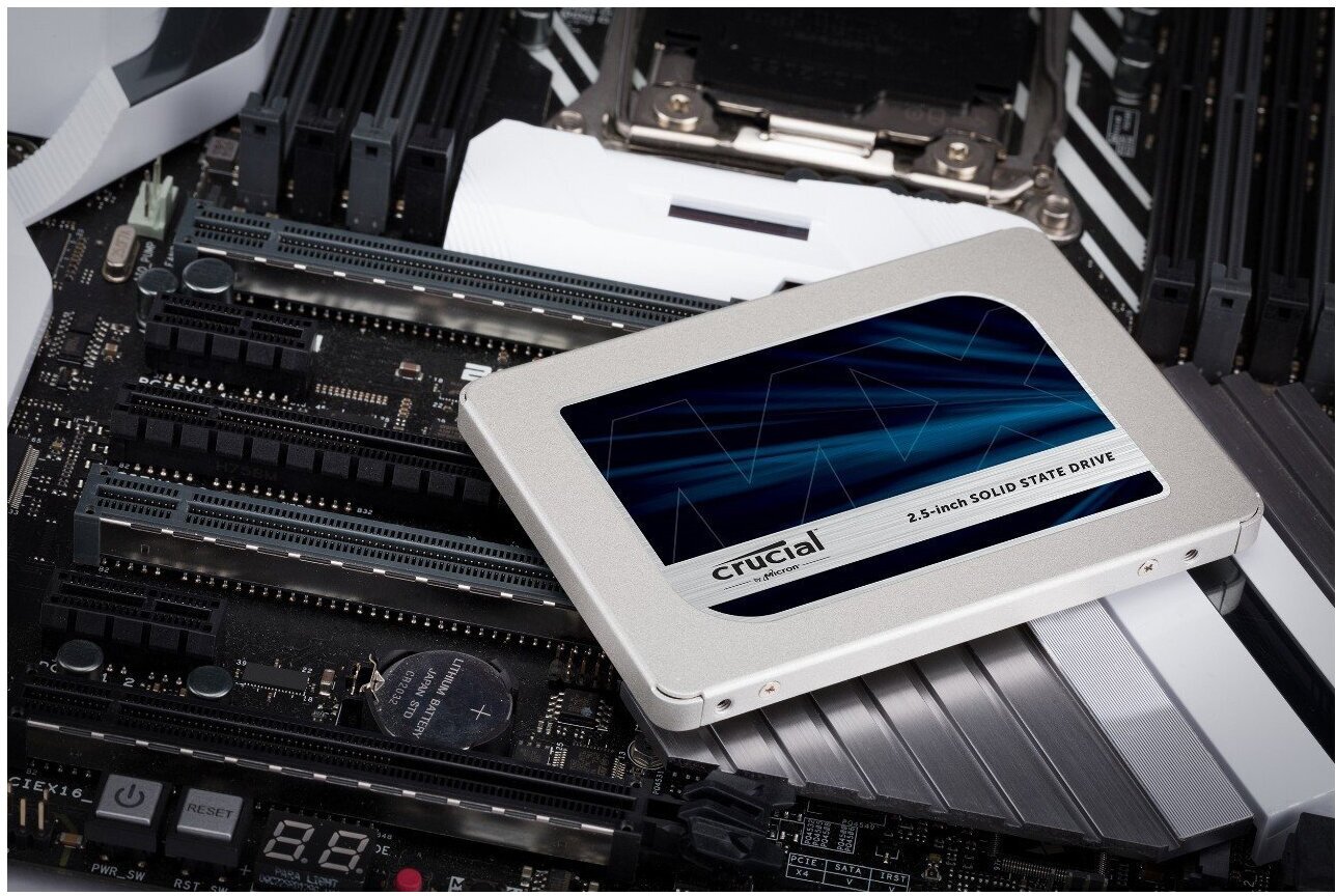 Накопитель SSD 2.5'' Crucial MX500 1TB 3D NAND TLC 560/510MB/s 95K/90K IOPS MTTF 1.8M 7mm - фото №16