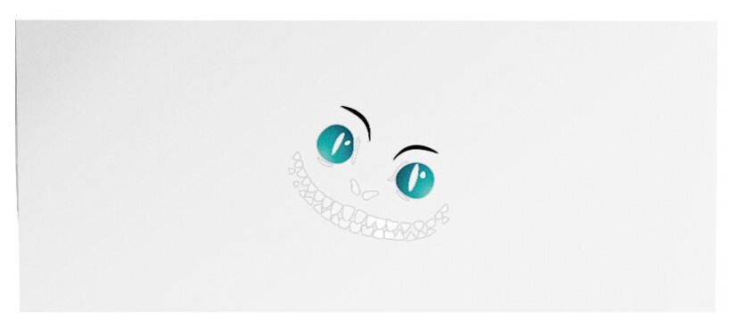 Трансфер "Чешир" переводная наклейка на одежду