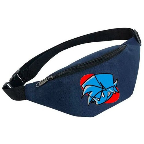 фото Сумка поясная noname, синий