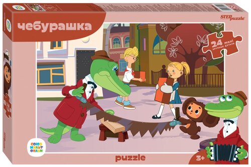 Игра настольная Мозаика Чебурашка Step Puzzle Company пазлы maxi 24 элемента