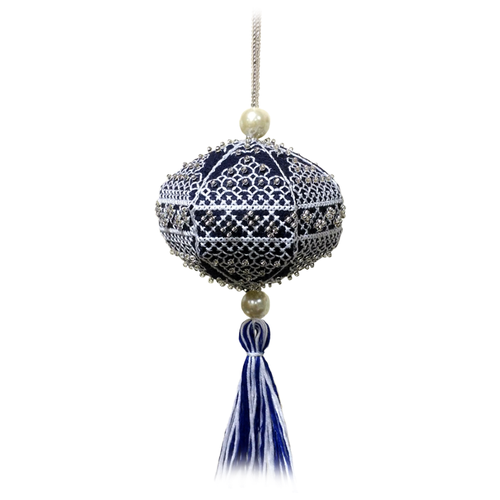 фото Zengana набор для вышивания бисером и нитками хрустальный шар 8 х 7 см (м-085)