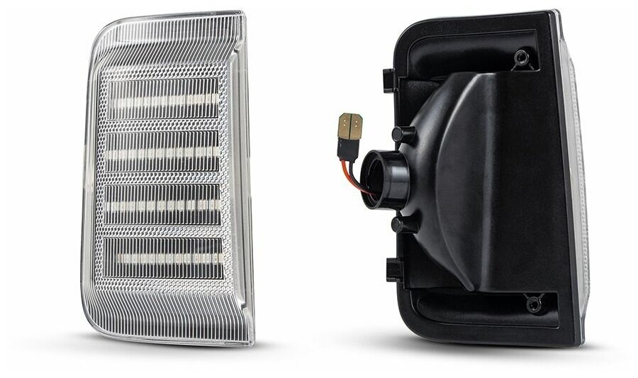 Повторитель поворота в зеркала светодиодный прозрачные PEUGEOT BOXER FIAT DUCATO CITROEN JUMPER комплект 2шт LED