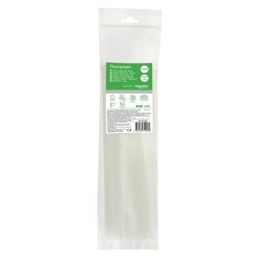 Schneider Electric стяжка кабельная 300х3.6 цвет - белый (100шт) (арт. IMT46266)