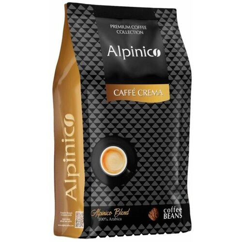 Кофе Alpinico Caffe Crema 100% арабика в зернах 1кг