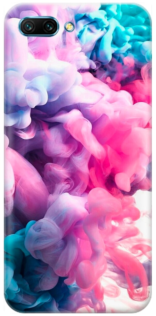 RE: PA Накладка Transparent для Honor 10 с принтом "Розово-голубой дым"
