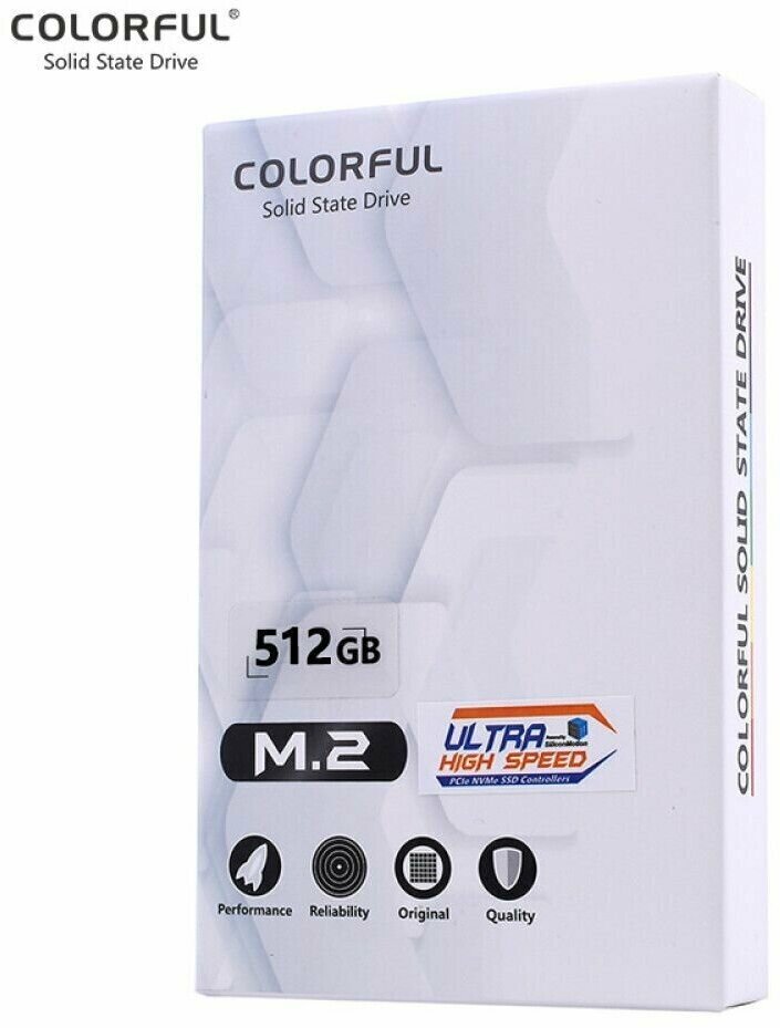 Накопитель SSD Colorful CN600 M.2 2280 512GB PCIe 3.0 x4 NVMe 3D-NAND TLC (CN600 512GB)