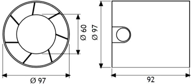 Cata Вентилятор MT-100 8422248920186 . - фотография № 4