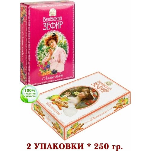 Белевский зефир микс диетический/лесные ягоды 2 упаковки * 250 грамм