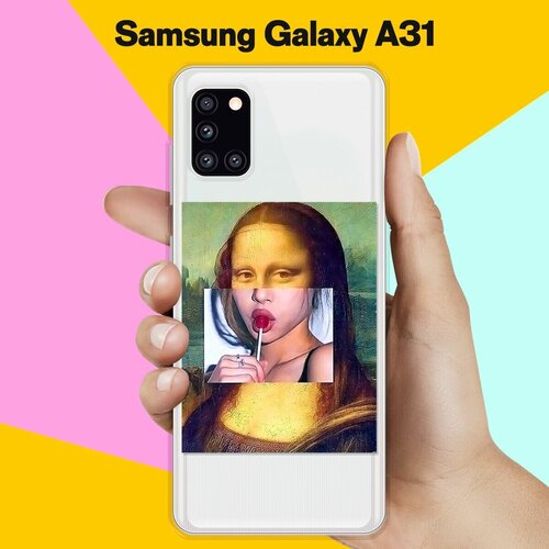 Силиконовый чехол Мона на Samsung Galaxy A31 силиконовый чехол бабочки на samsung galaxy a31 самсунг а31 с эффектом блика