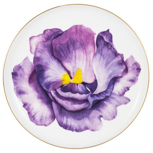 Тарелка десертная Anna Lafarg Emily Iris, 1 шт, Костяной фарфор, диаметр 19 см
