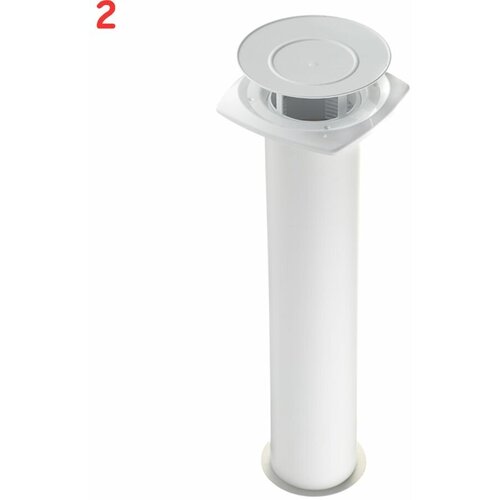 обратный клапан вентиляционный 100 bv d100 мм пластик 2 шт Клапан вентиляционный приточный d100 мм (2 шт.)