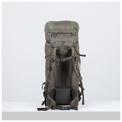 Рюкзак туристический Taif 70 л, отдел на шнурке, наружный карман, 2 боковые сетки, оливковый
