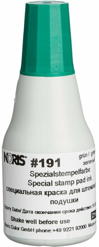 Краска штемпельная универс. 191А, зел. д/глянц. бум, мет, пласт. 25мл Германия, 1415867