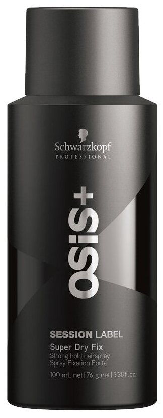 Schwarzkopf Professional Лак для волос Session label Super dry fix, сильная фиксация, 100 мл