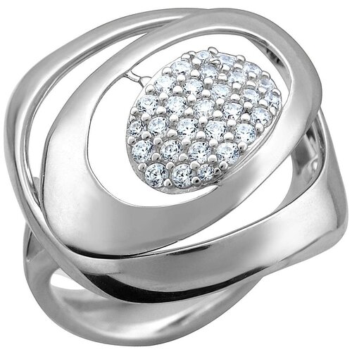 фото Эстет кольцо с 30 фианитами из серебра 01к1512872, размер 18.5