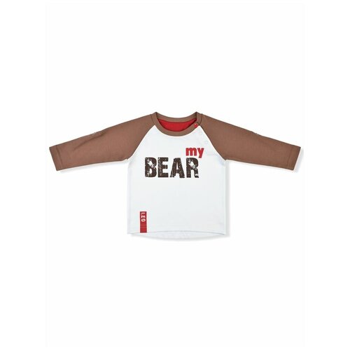 фото Лонгслив leo, размер 80, коричневый