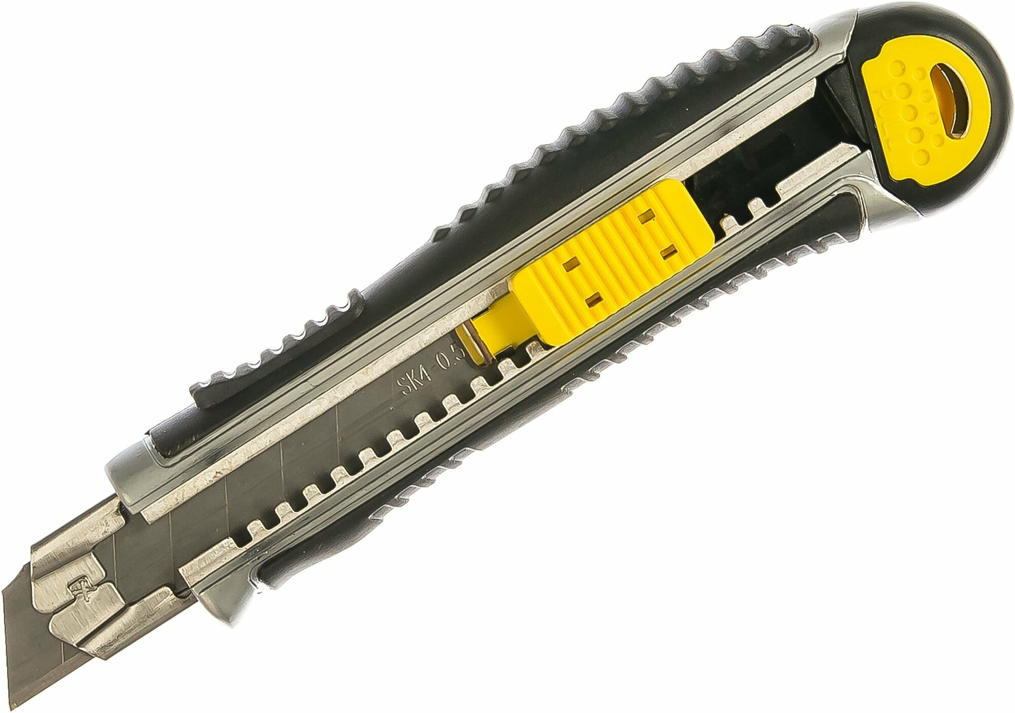 Нож со сменным лезвием 18 мм металлический корпус Энкор - фотография № 9