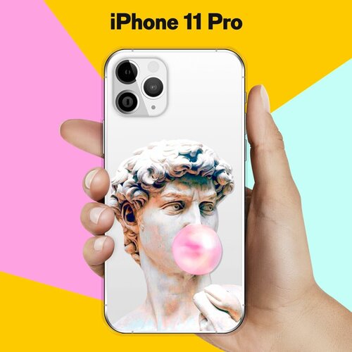 Силиконовый чехол Давид на Apple iPhone 11 Pro силиконовый чехол на apple iphone 11 pro эпл айфон 11 про с рисунком corgimania soft touch сиреневый