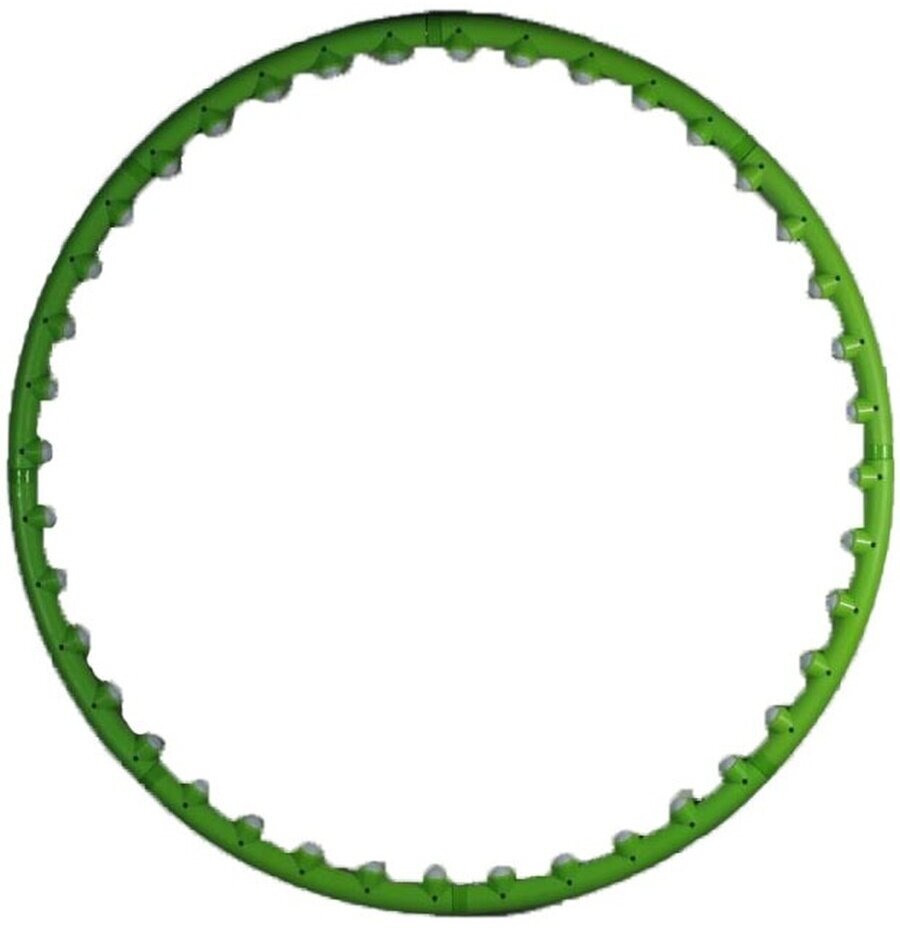 Обруч для похудения 95см 8 секций зеленый LMAR PLAST