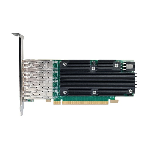 Silicom 25Gb PE425G4i81L-XR Quad Port SFP28 25 Gigabit Ethernet PCI Express Server Adapter X16 Gen4, Low Profile, Based on Intel E810-CAM1, Support DA